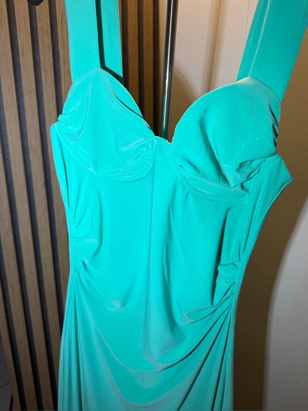 Express Aqua Sweetheart Maxi Dress - Picture 4 of 9